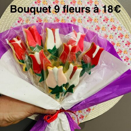 Bouquet 9 tulipes