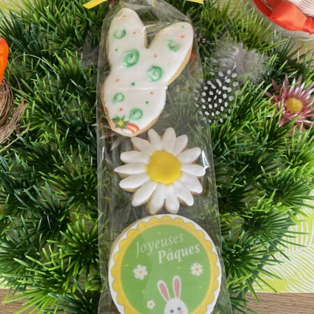 Plaquette pâques 3 biscuits