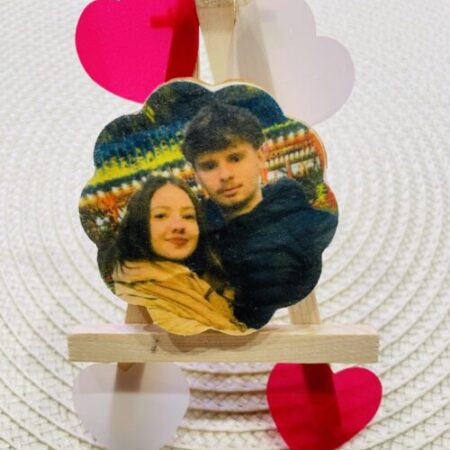 Biscuit personnalisé photo amoureux