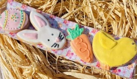 Plaquette pâques 4 biscuits