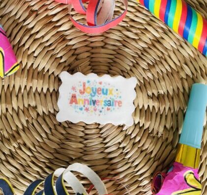 mini biscuit anniversaire