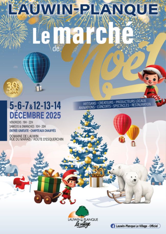 Les P’tits cadeaux sucrés seront présents au Marché de Noël de Lauwin Planque – du 5 au 7 décembre et du 11 au 13 décembre